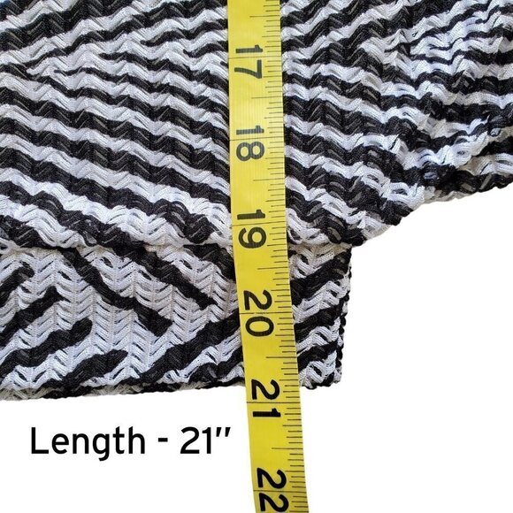 Alberto Makali Dolman Sleeve Bateau Beaded Neckline Pleated Geometric print XL - Picture 12 of 15